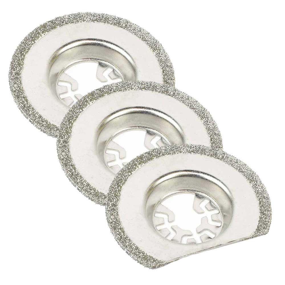 Versa Tool DB3O 63mm Diamond Semi-Round Electroplated 3PK Blade Fit Bosch Dremel gallery