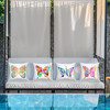 Vivid Butterfly Outdoor Throw Pillow, 18x18, Multi-Color Design gallery