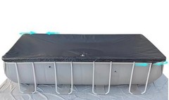 SIHAIAN 14×28 Ft Rectangular Pool Cover UV Weather Resistant Solar Cover