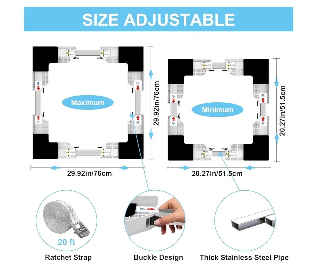 Kiss Core Upgrade Universal Washer Dryer Stacking Kit Adjustable gallery