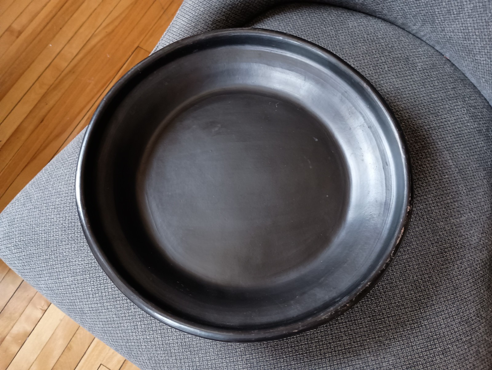 Columbian Black Clay Ceramic Tagine - never used - lead-free matte finish gallery