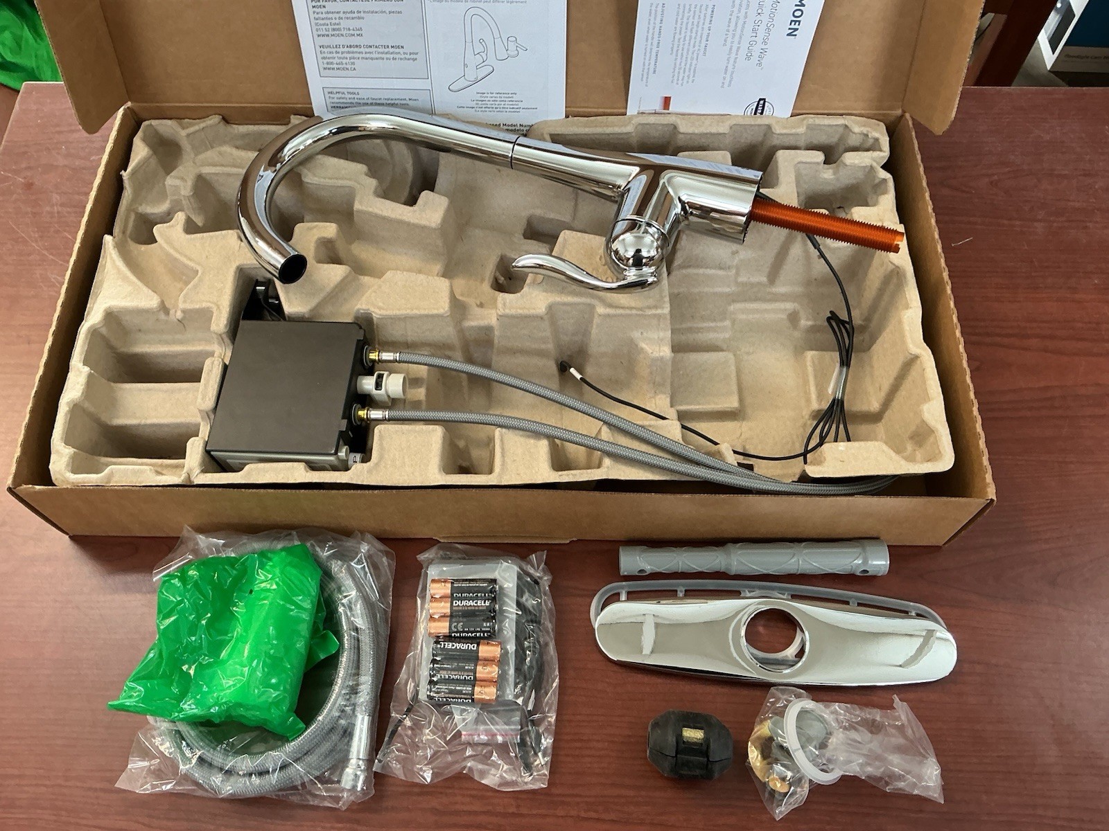 NEW Moen 7594EWC Arbor MotionSense Wave Pulldown Kitchen Faucet Chrome B56 gallery