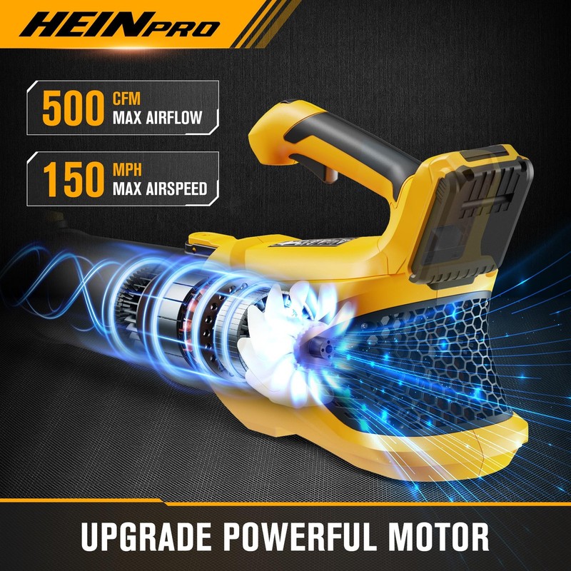 Cordless Leaf Blower Compatible with Dewalt 20V Max Battery, 500CFM/150MPH El... gallery