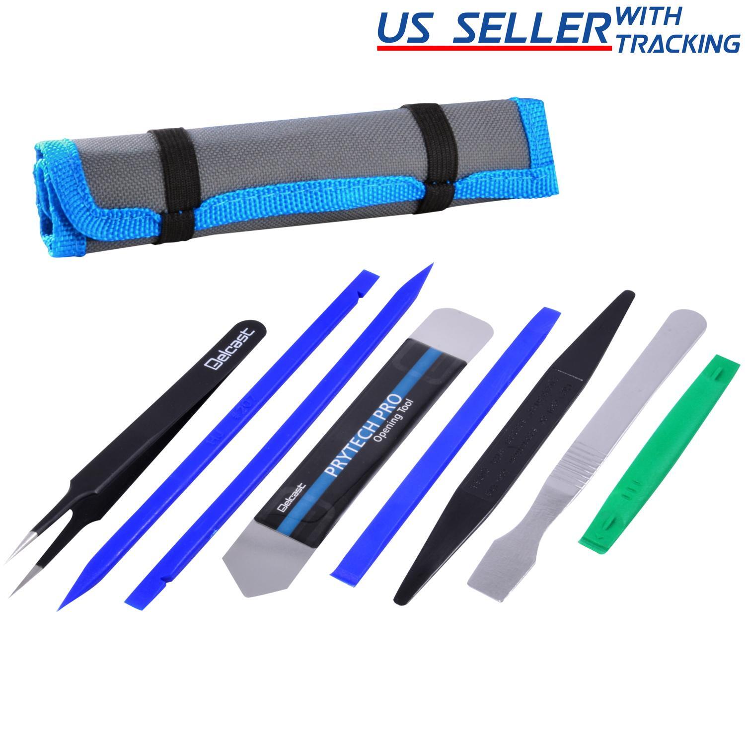 Opening Pry Tool Set Spudger Tweezers Nylon Plastic Opener Kit 8PC gallery