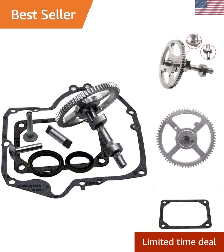 Versatile Camshaft Kit with Gaskets for B&S Lawn Mowers - Durable Quality