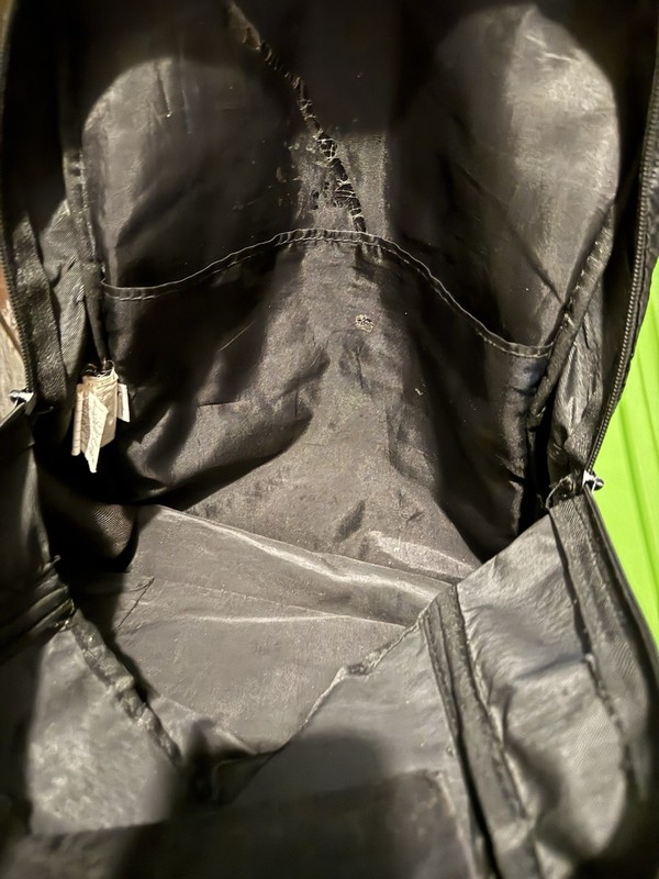 PUMA Black Hiking Backpack 4 Pockets Zipper Adjustable Straps Polyester 3