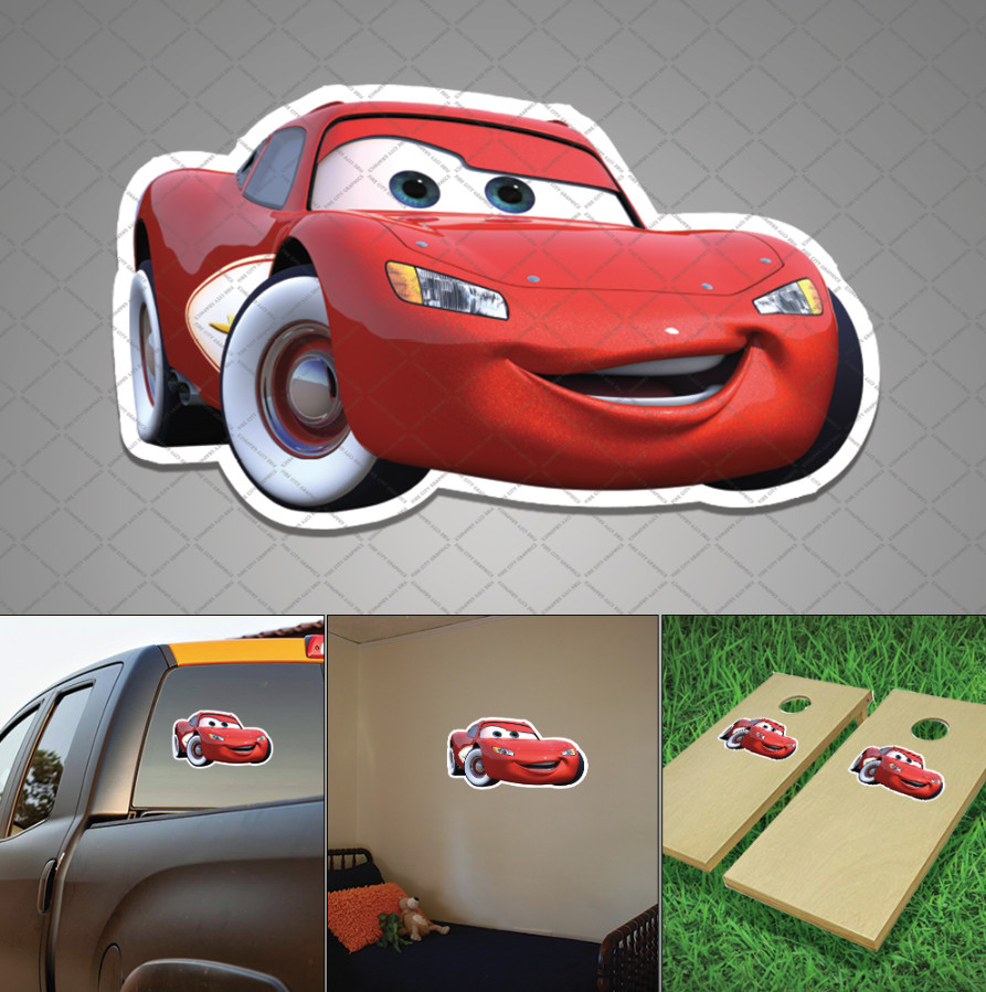 Lightning McQueen Cars Decal Sticker for Windows Wall Bumper Car Truck Kids Room gallery