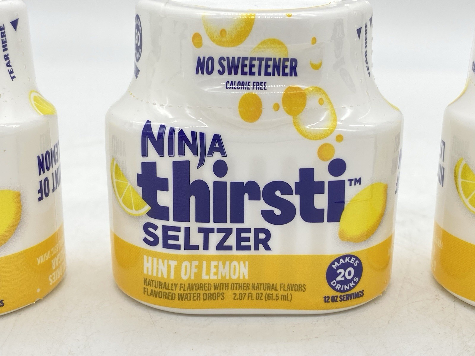 Ninja Thirsti Splash Lemon Tart Flavored Water Drops 2.07 oz (x3) BB 10/2025 gallery