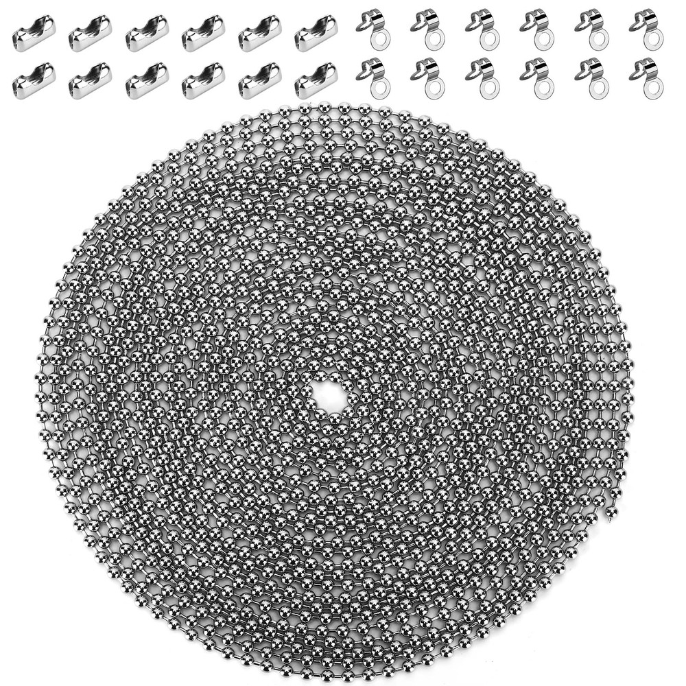 200 Inch Ceiling Fan Pull Chain, Upgrade Rust Proof 3.2mm Beaded Pull Chains ...