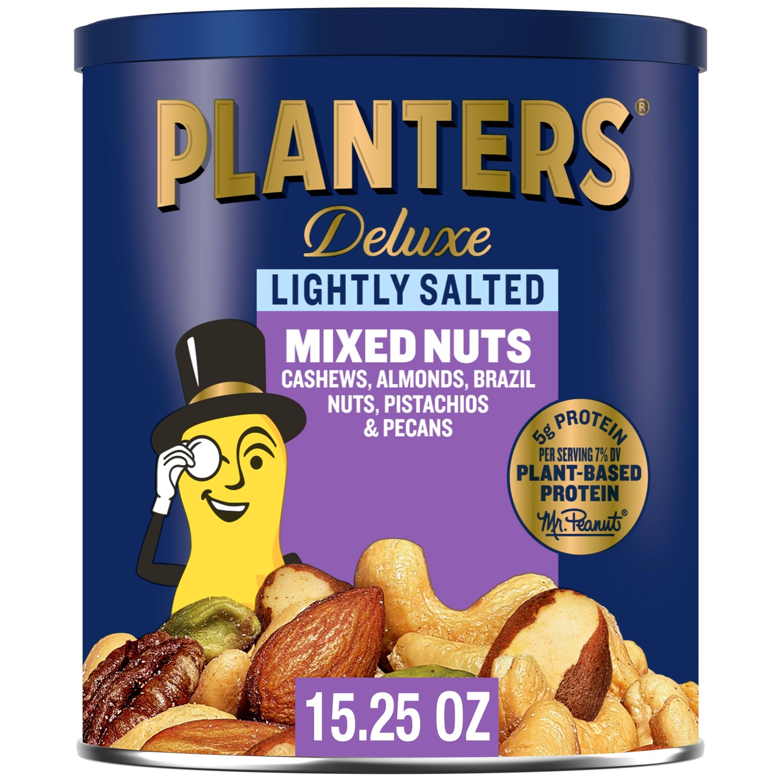 PLANTERS Deluxe Mixed Nuts, Cashews, Almonds, Brazil 15.25 Ounce (Pack of 1) gallery