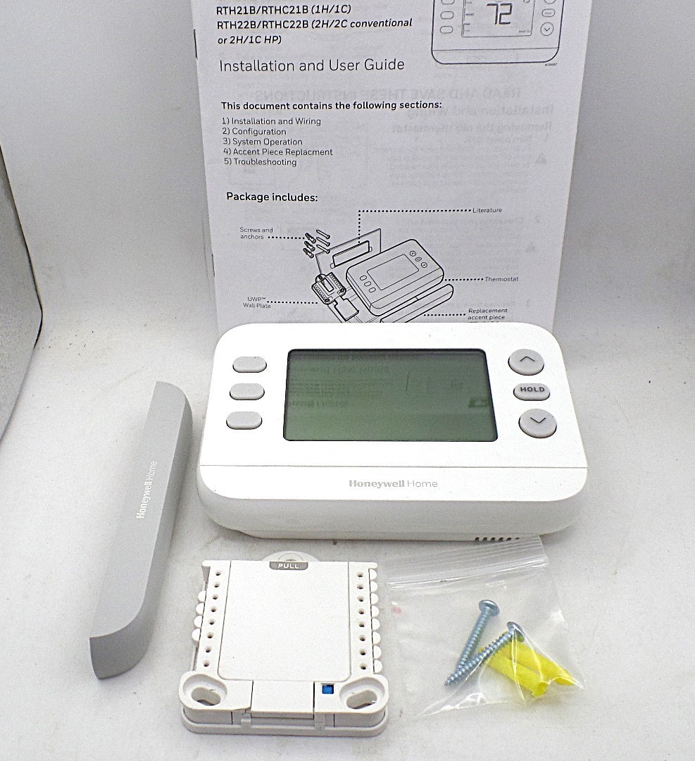 HONEYWELL RTH22B/N HOME X2P PROGRAMMABLE THERMOSTAT CONVENTIONAL AND HEAT PUMPS gallery