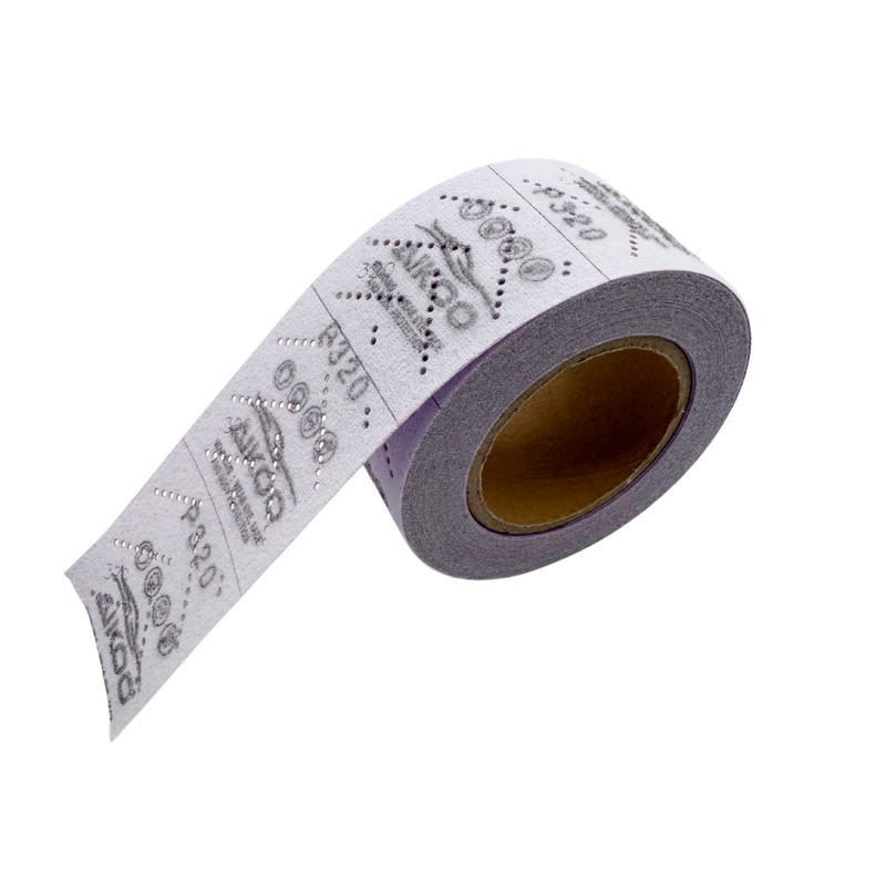 AIKOO Ceramic Multi-Hole Hook & Loop Sandpaper Continuous Roll 2.75" x 12m gallery