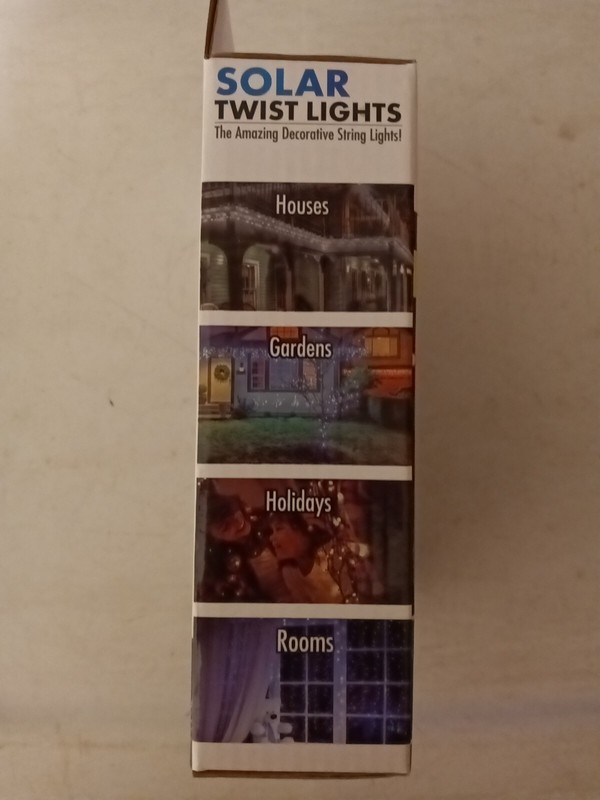 Solar Twist Decorative String Lights -200 Bright LED Lights 72 ft- NEW-FREE SHIP gallery