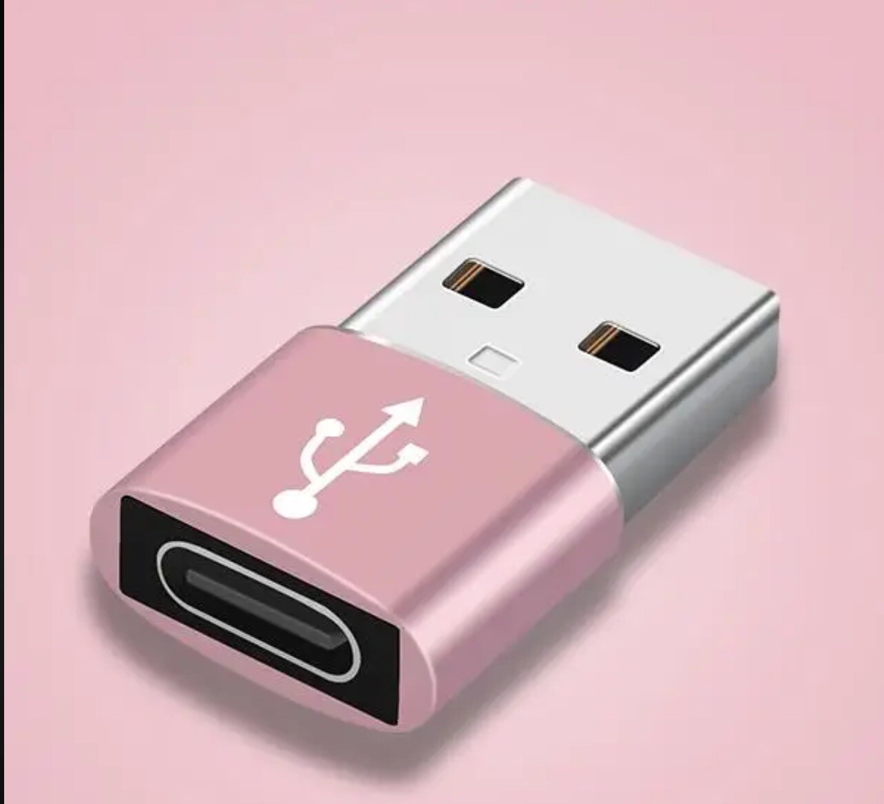 2 Pack Pink USB C 3.1 Type C Female USB 3.0 Type A Male Port Converter Adapter gallery