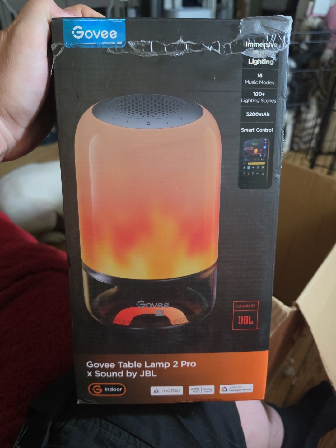 Govee Table Lamp 2 Pro x Sound by JBL, Smart Cordless Table Lamp - New gallery