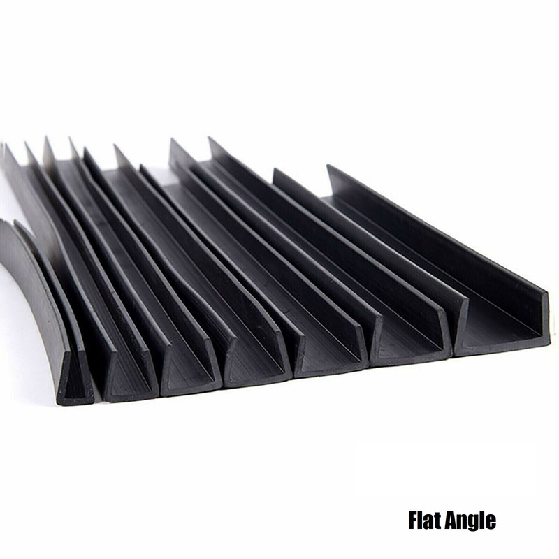 0.5-12mm Black Rubber U Channel Edging Trim Seal Strip Door Table Edge Protector gallery