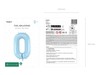 Light Blue Number 0 Balloon - 72cm 30'' Balloon gallery