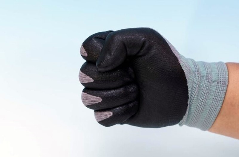 3M Nitrile Rubber Coated Nylon Work Gloves, Thin, Washable Bulk 10 Pack Grey gallery