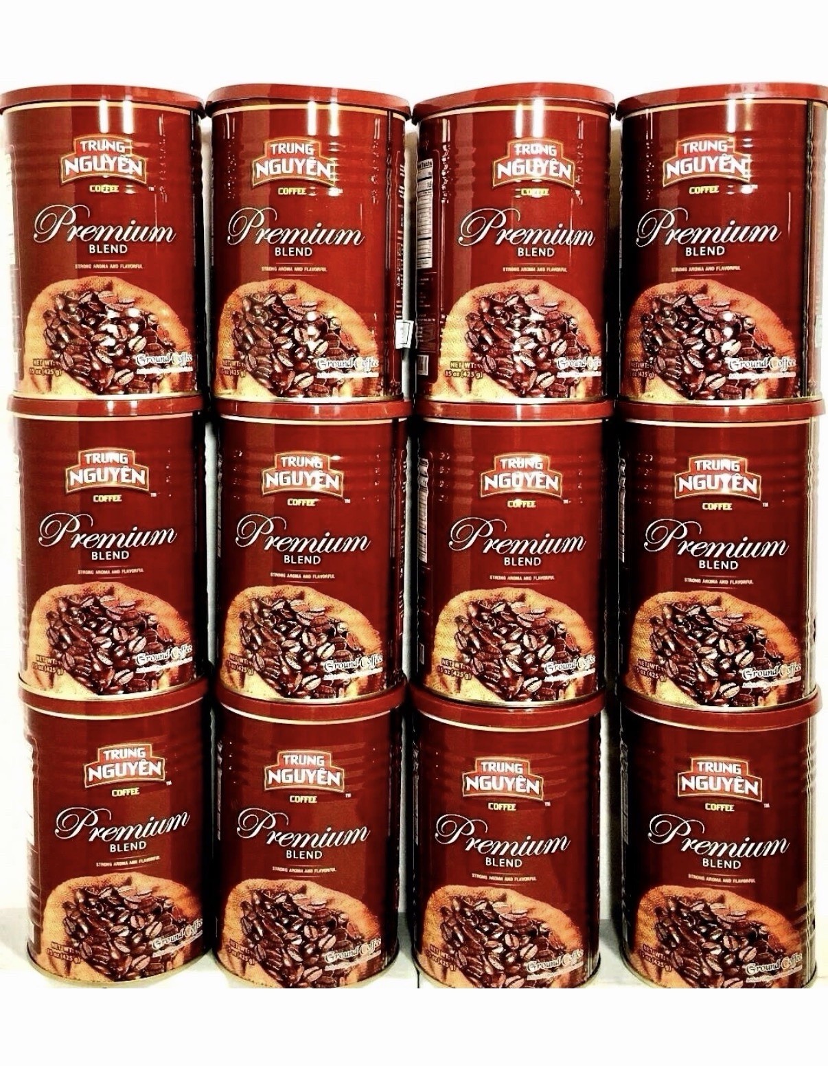 Trung Nguyen Premium Blend Ground Coffee 15 oz ( Pack of 12 )~11/01/2027 gallery