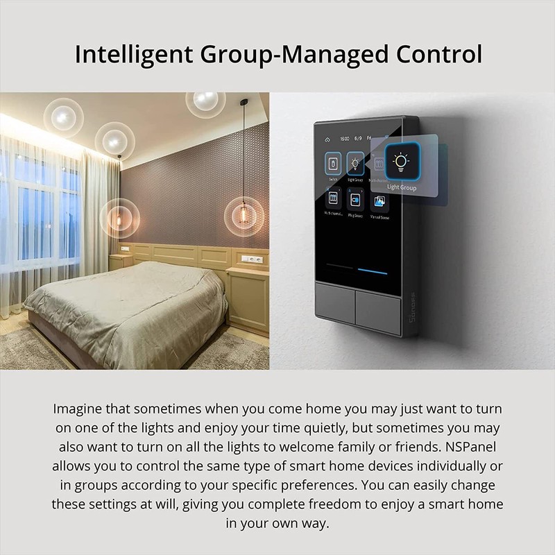 SONOFF NSPanel Smart Scene Wall Switch Touch HMI Panel Timer Weather LCD Display gallery