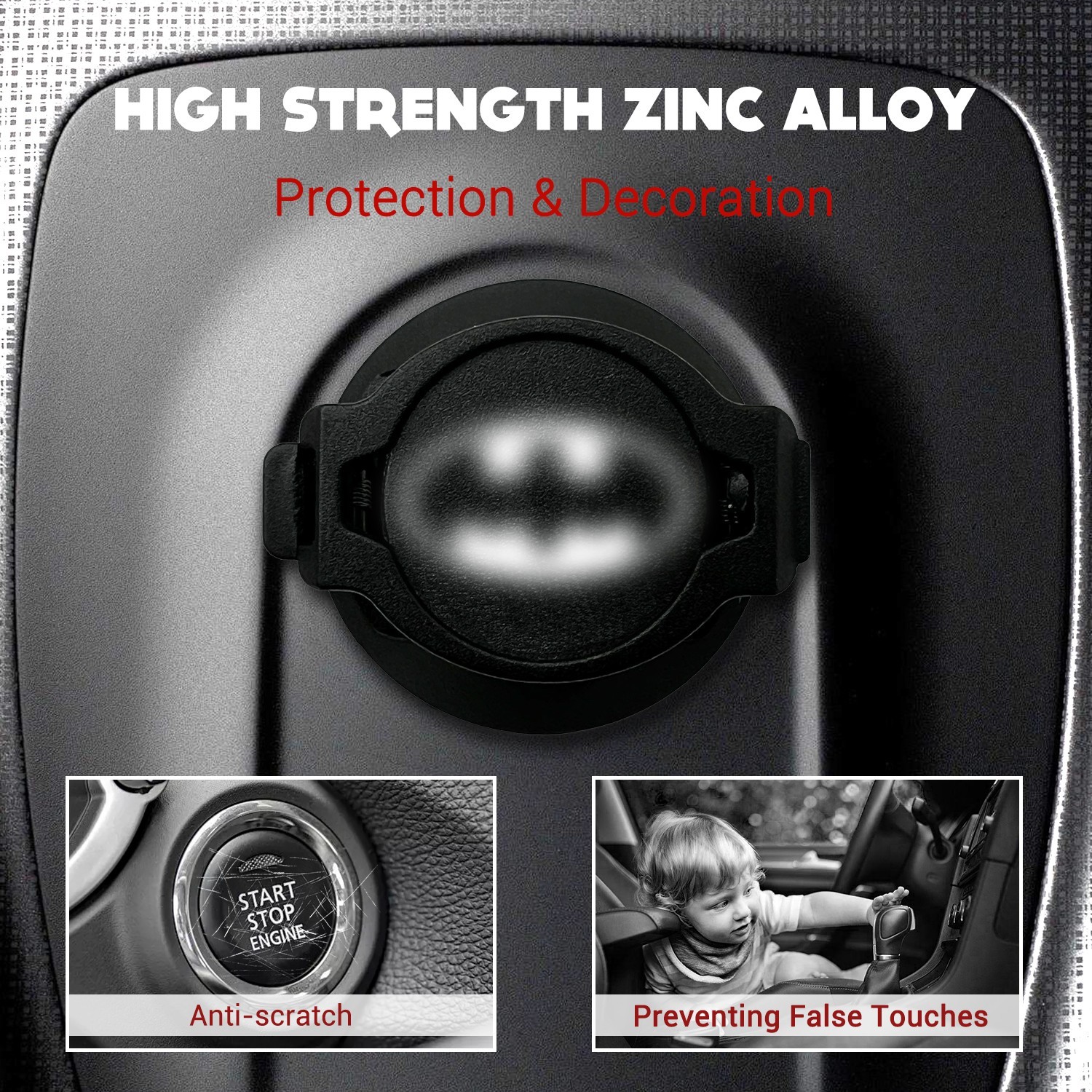 Car Push Engine Start Button Cover, Touch Button Protector Cover gallery