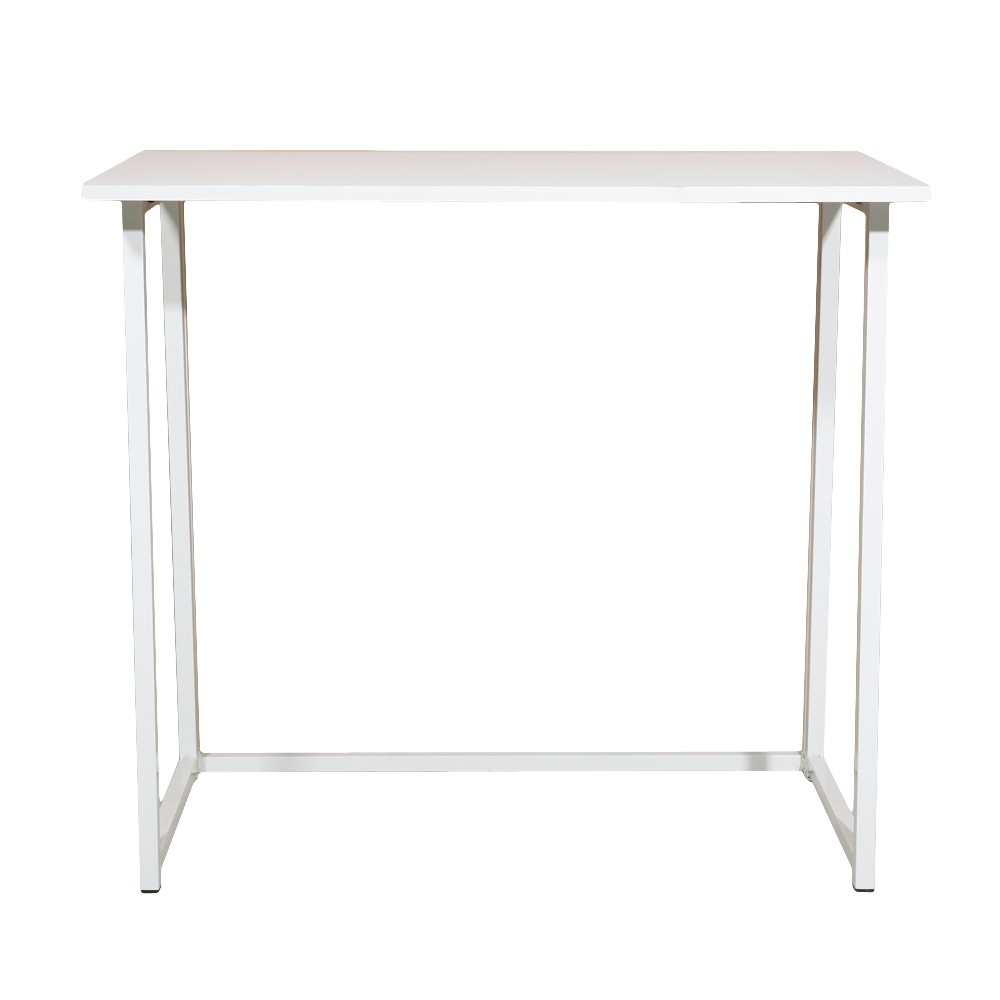 Simple Collapsible Computer Desk White gallery