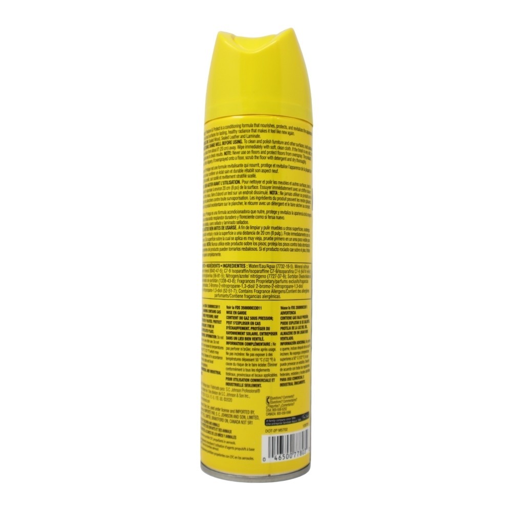 SC Johnson Professional Pledge Restore & Protect Furniture Spray, 14.2 Oz gallery