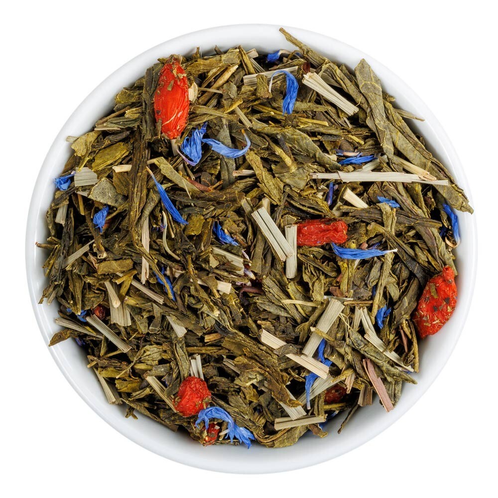 Super Fruit Sencha Green Tea With Goji Berries - Loose Leaf Blend - Fusion Teas gallery