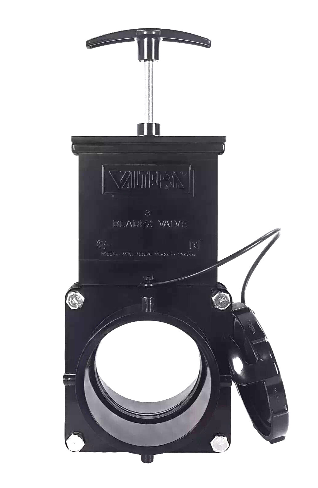 Valterra 3" RV Waste Dump Gate Valve with Cap Plumbing Termination gallery