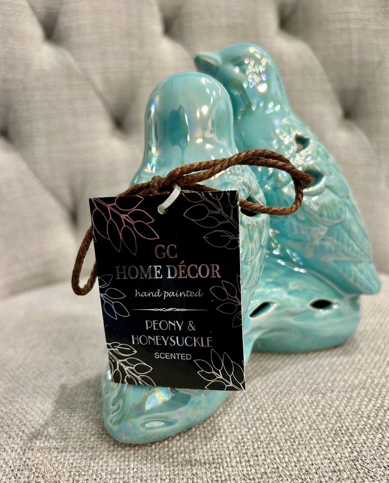 GC Home Decor COASTAL Ceramic Birds - NEW Scented Potpourri Peony & Honeysuckle gallery