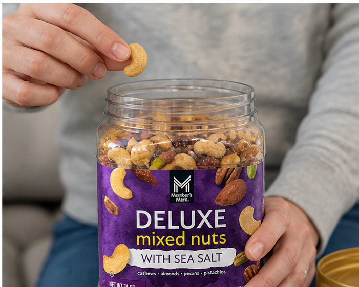 2PACK Member's Mark De Luxe Mixed Nuts with Sea Salt 34 Oz gallery