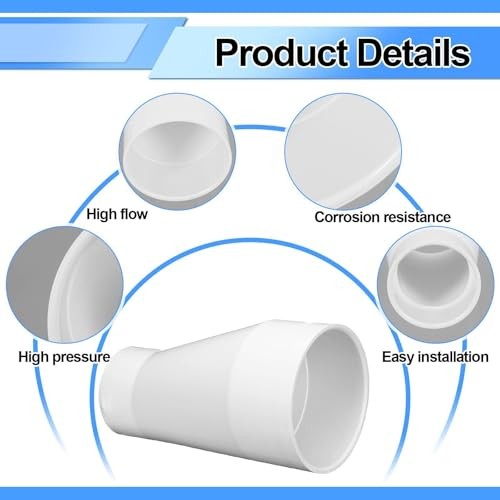6" X 4" PVC Pipe Fitting Compatible with 429-E Series Eccentric Reducer gallery