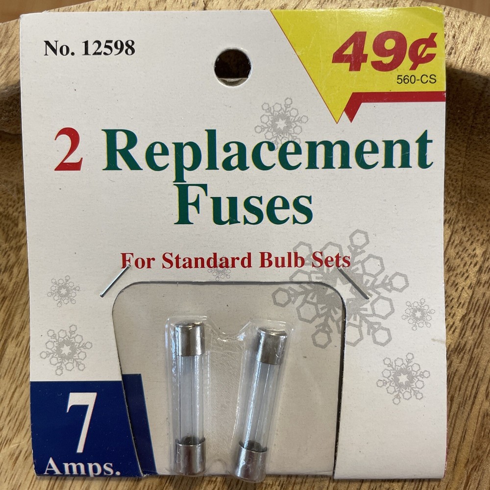7-Amp Replacement Fuses for String Lights - 125-Volts
