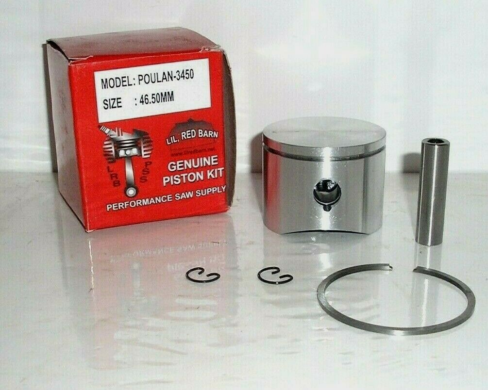 POULAN 3450, PRO 335 PISTON KIT, 46.5MM, REPLACES 530071321 OR 530010989, NEW gallery