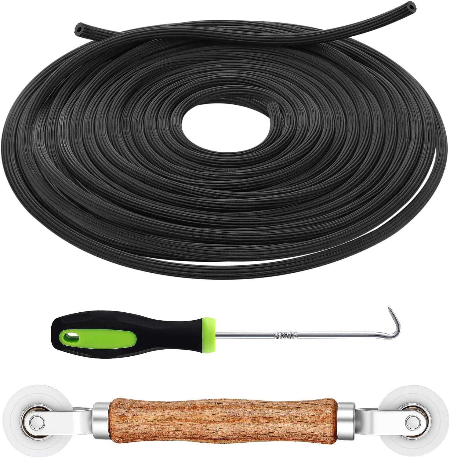 Screen Repair Kit - 3 in 1 Screen Tools Including Roller, 0.14In X 32.8Ft Spline gallery