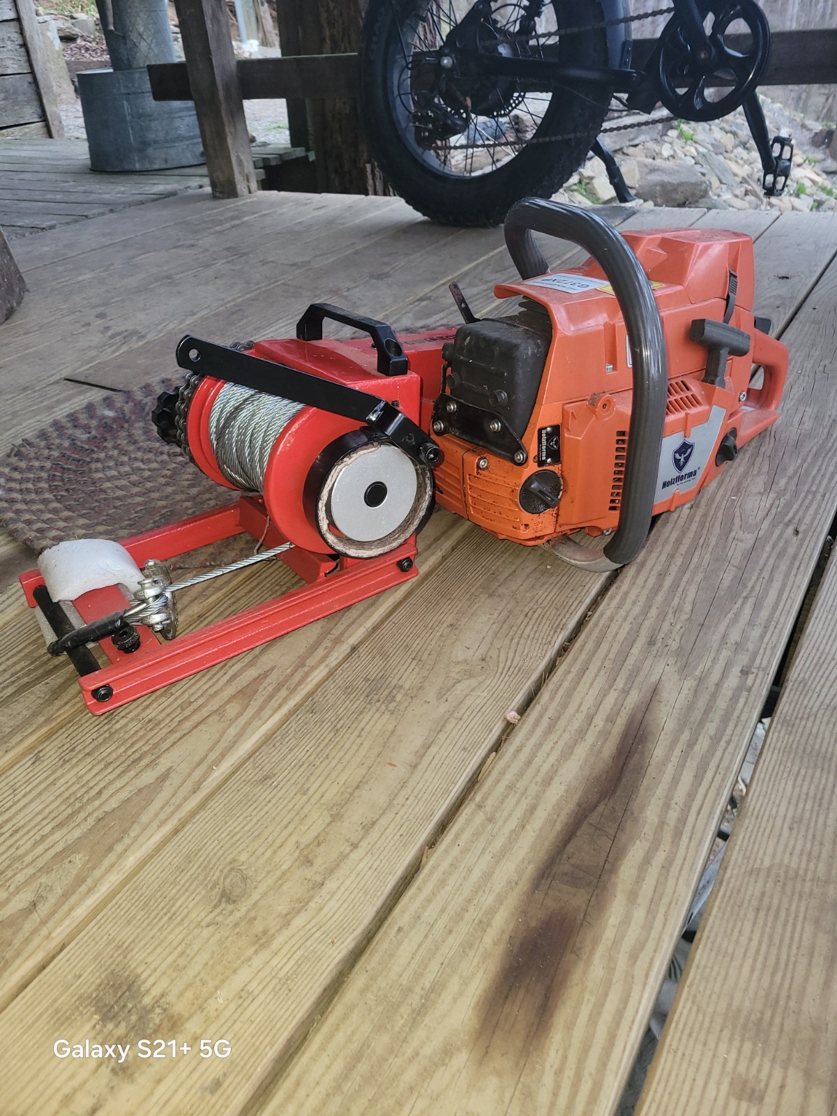 Powerhouse XM100Winch 8000lb & 72cc Chainsaw TOGETHER OR SEPARATE gallery