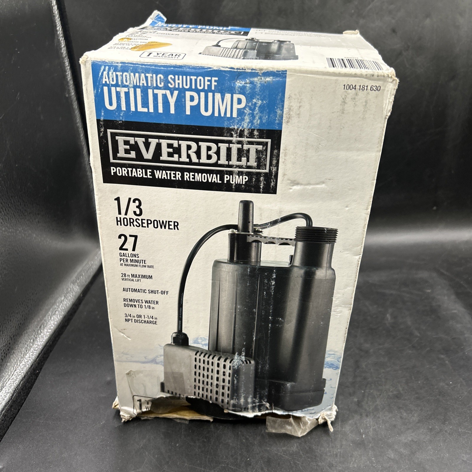 Everbilt EBAU33 Automatic Shutoff Utility Pump,Portable water removal pump 1/3 H gallery