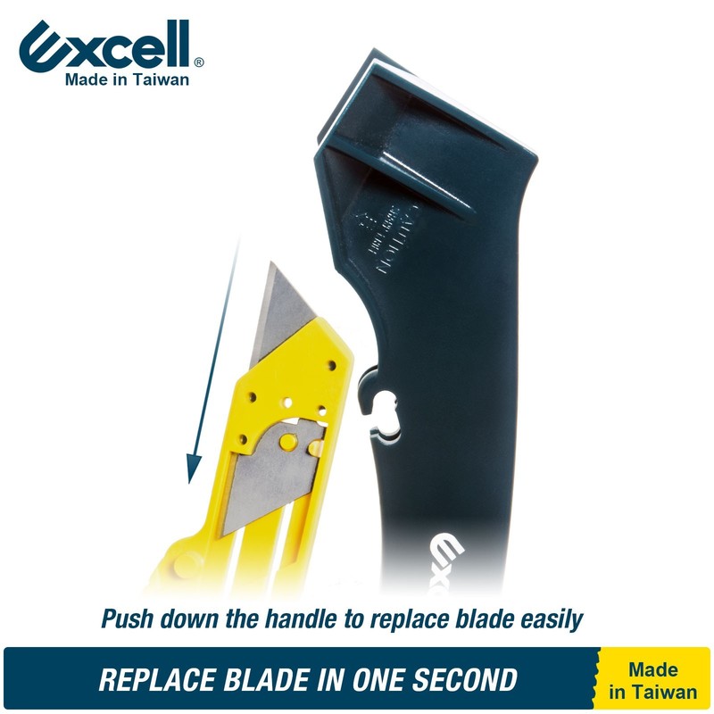 Excell Corner Cutting Utility Knife Safety Lock Lightweight Heavy Duty Cutter gallery