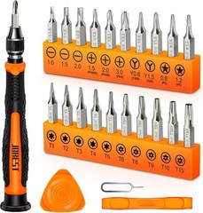 24Pcs Small Precision Screwdriver Set with Torx T5 T6 T8 T9, Y00, Star P5, Mini