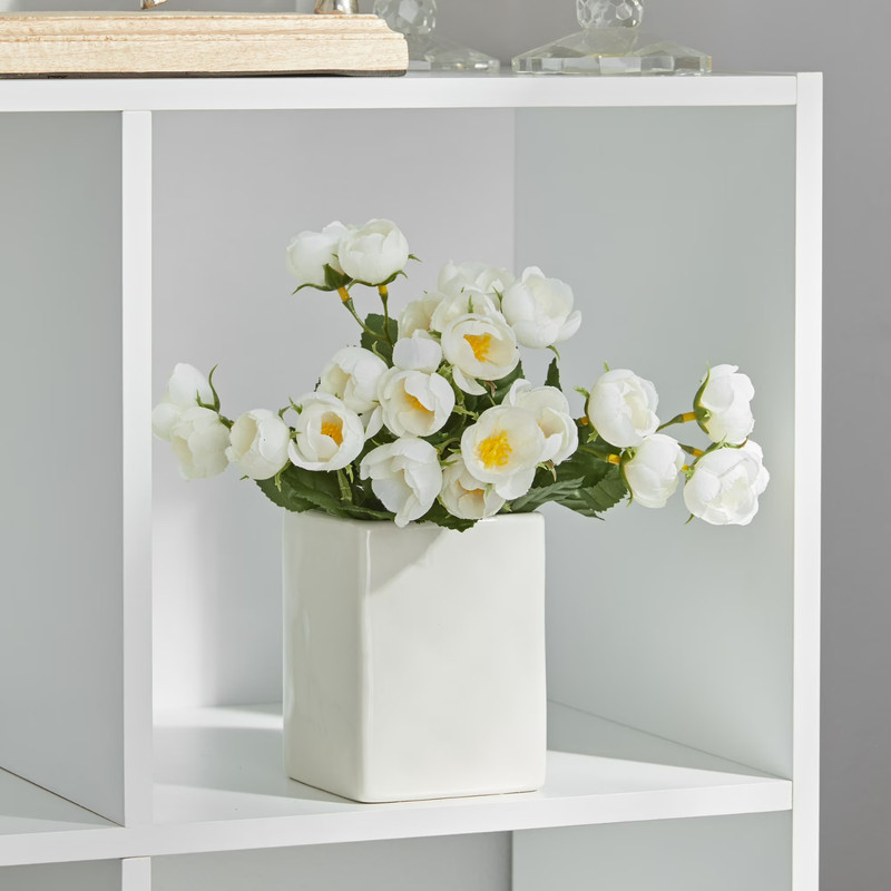 Mainstays 11.6 Cube Storage Organizer White Shelf Bookcase Cabinet Unit gallery