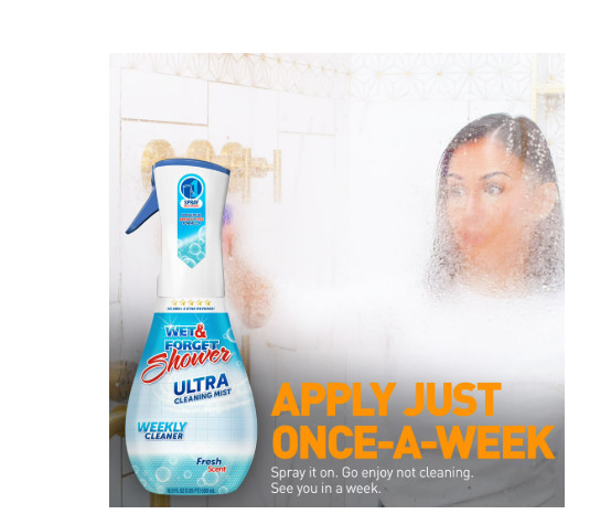 (2 pack) Wet & Forget Shower Ultra Cleaning Mist, Fresh Scent, 16.9 fl oz gallery