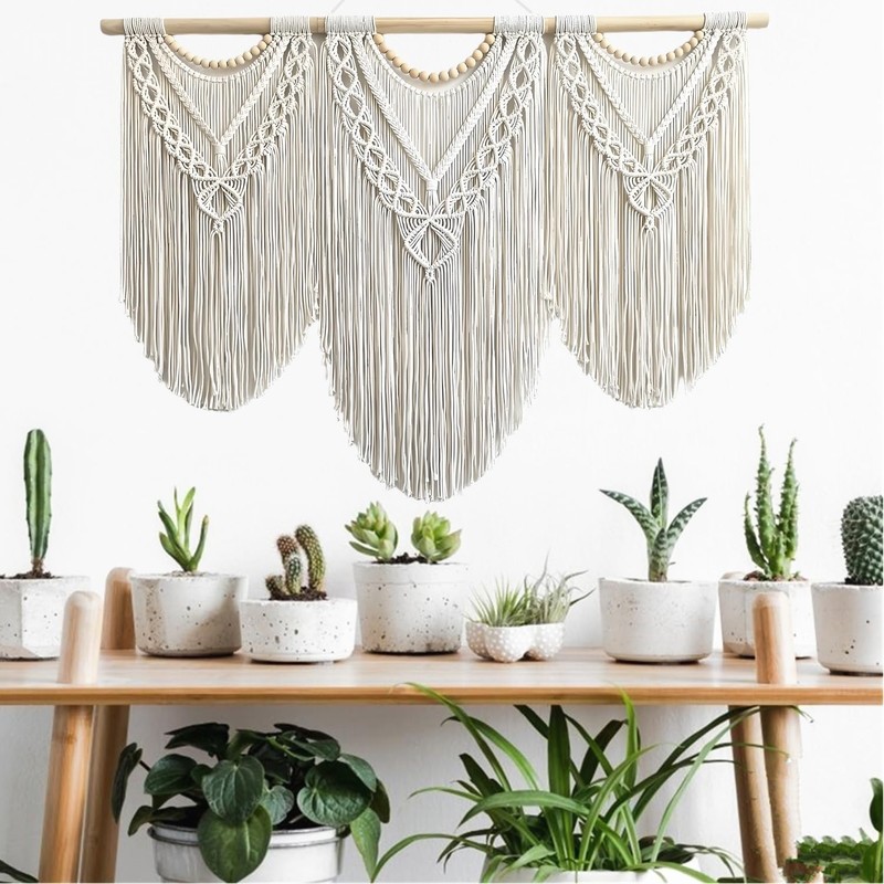 large macrame wall hanging - Boho Tapestry Macrame Wall Decor Art- Chic Bohem... gallery