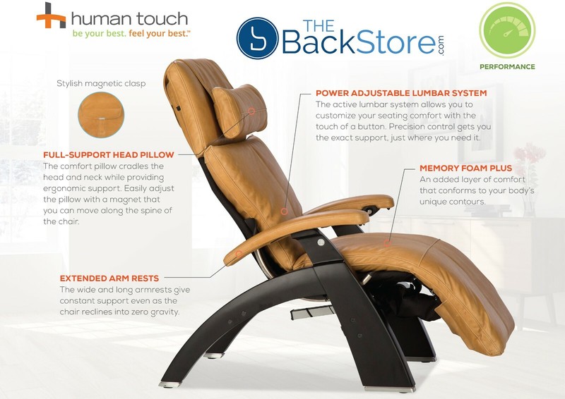 Human Touch Perfect Chair PC-600 Silhouette Zero Gravity Recliner Ivory Supreme gallery