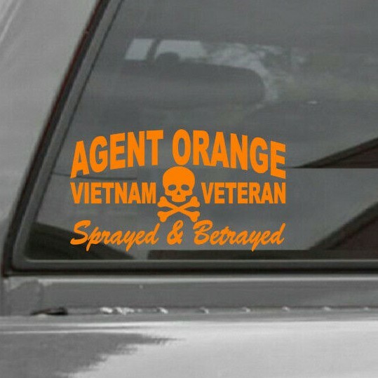 AGENT ORANGE VIETNAM VETERAN Sprayed & Betrayed Vinyl Window Decal Stickers gallery
