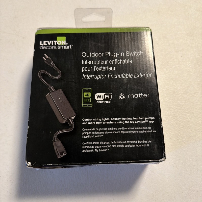 Leviton Decora Smart Wi-Fi Outdoor Plug, Works with Matter, My Leviton, Alexa... gallery