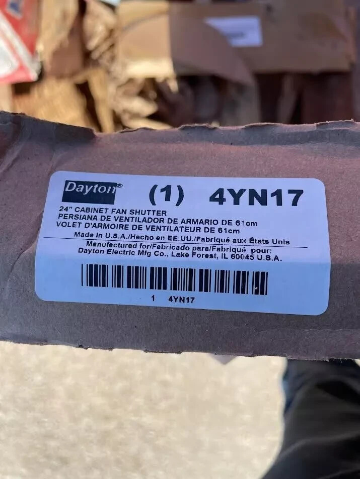 Dayton 4Yn17 24 In Backdraft Damper / Intake Shutter, 25 In X 25 In gallery