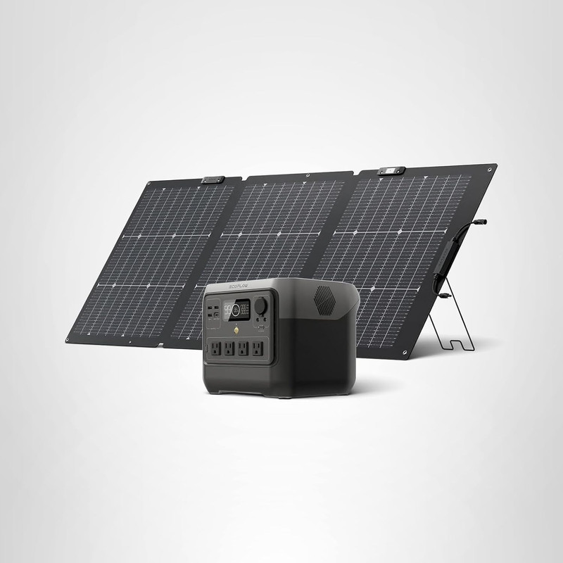 EF ECOFLOW Solar Generator RIVER 2 Pro 768Wh Portable Power Station & 160W Porta gallery
