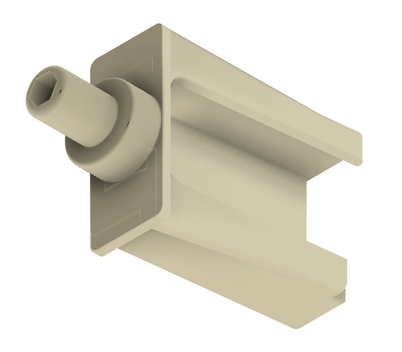 Kitchen Drawer Slide Rail Bracket - Replaces Marsh Part #8401160 - OEM White gallery