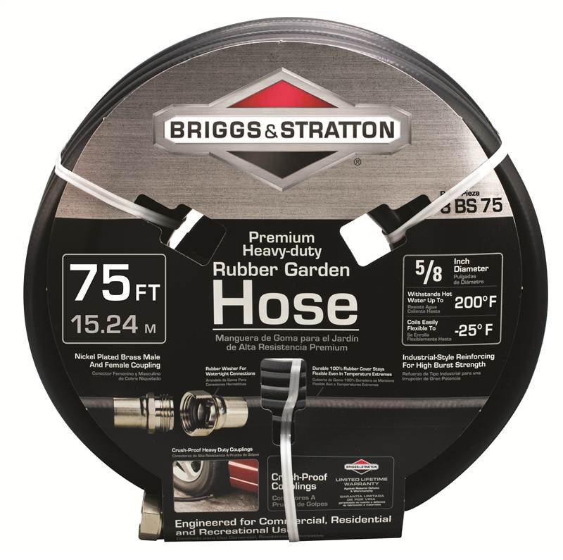 Briggs & Stratton 8BS75 75-Foot Premium Heavy-Duty Rubber Garden Hose gallery