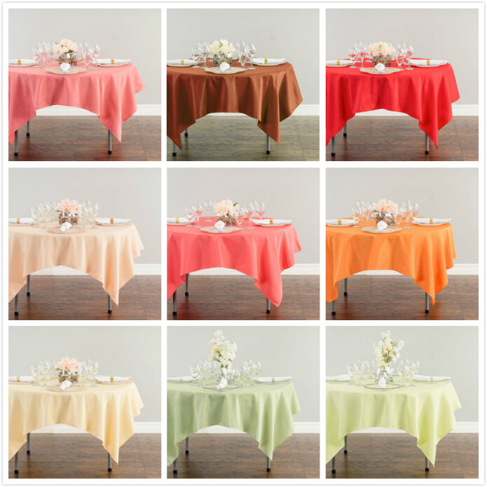 LinenTablecloth 70 in. Square Polyester Tablecloths, 33 Colors! Wedding & Event gallery